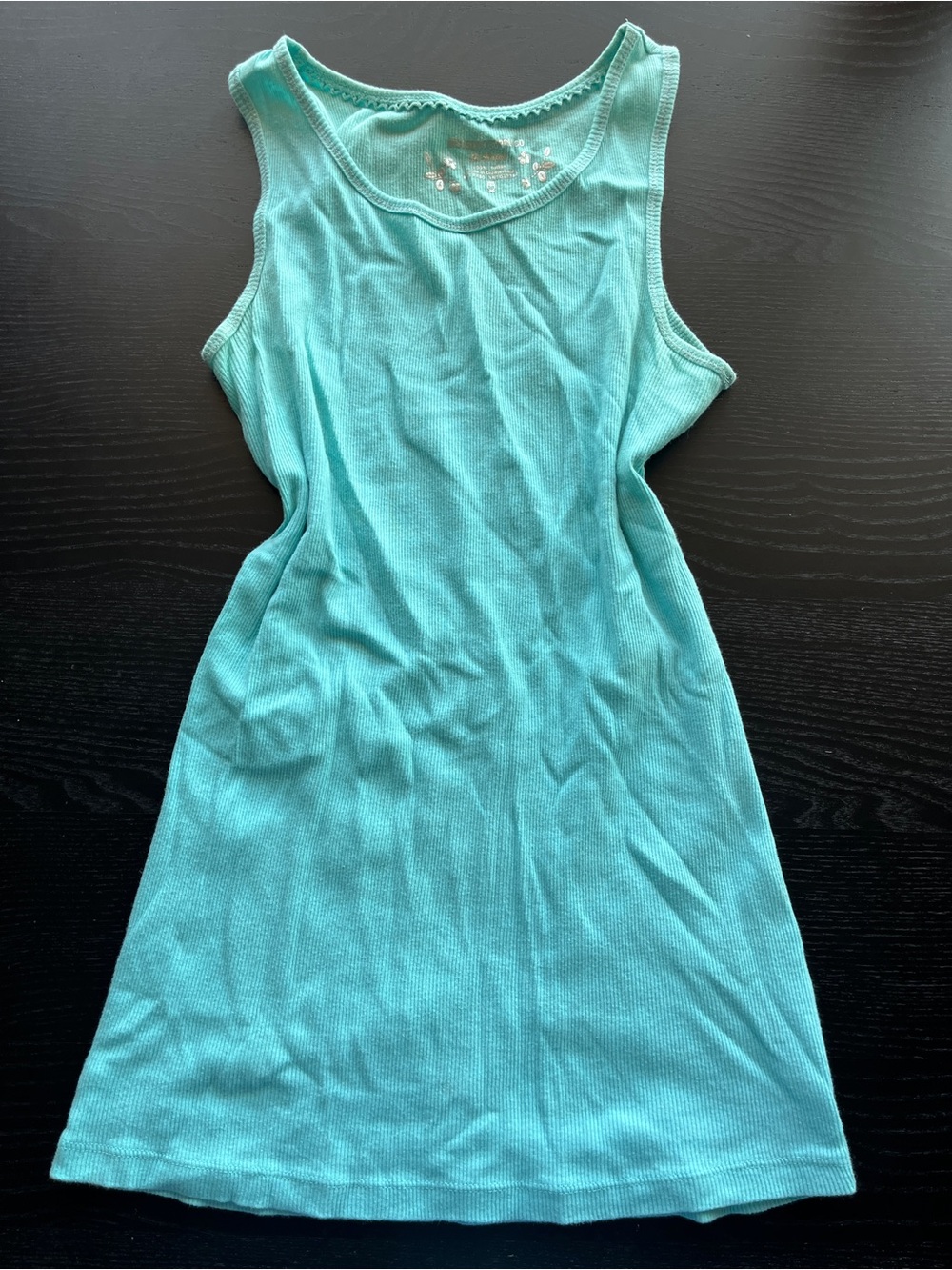 Mossimo Supply Co. Aqua Ribbed Tank Top - Picture 11 of 15